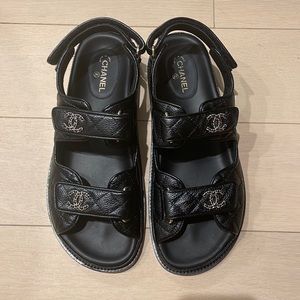 Chanel Dad sandals, 38.5